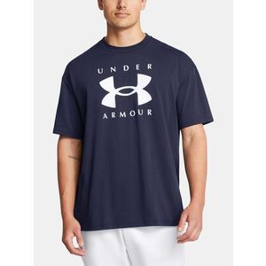 Under Armour UA M HW OS Branded SS Triko Modrá obraz