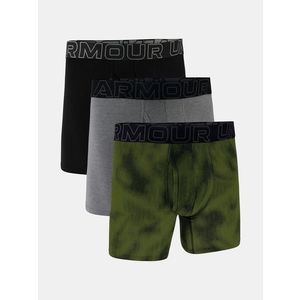 Under Armour M UA Perf Cotton Nov 6in Boxerky 3 ks Zelená obraz