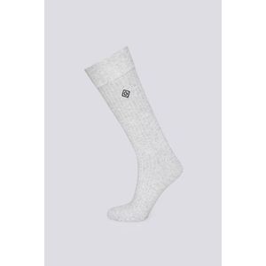 PONOŽKY GANT RIB DIAMOND G SOCKS LIGHT GREY MELANGE obraz