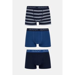 SPODNÍ PRÁDLO GANT STRIPE TRUNK 3-PACK EVENING BLUE obraz