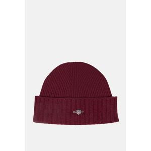 ČEPICE GANT SHIELD WOOL BEANIE WINE RED obraz