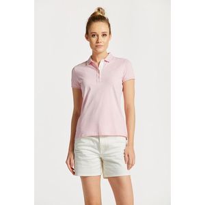 POLOKOŠILE GANT CONTRAST COLLAR SS PIQUE PALE PINK obraz