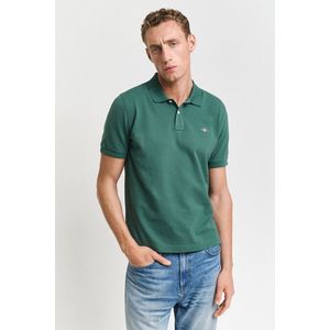 POLOKOŠILE GANT REG SHIELD SS PIQUE POLO WOODY GREEN obraz