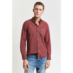 KOŠILE GANT REG CLASSIC POPLIN TARTAN SHIRT RUBY RED obraz