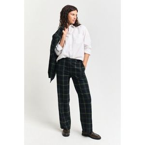 KALHOTY GANT STRAIGHT CHECKED SUIT PANTS EVENING BLUE obraz