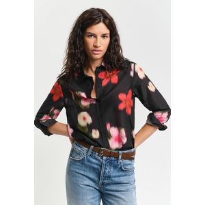 KOŠILE GANT REG FLORAL CTN SILK SHIRT BLACK obraz