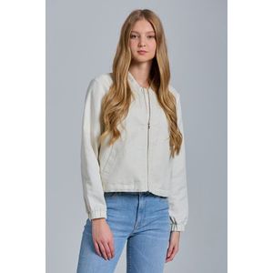 BUNDA GANT D2. LINEN BLEND BLOUSON JACKET CREAM obraz