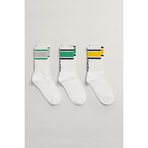 PONOŽKY GANT SPORT SOCKS 3-PACK WHITE obraz