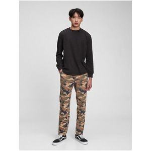 Béžové klučičí tepláky cozy fit tech pants GAP obraz