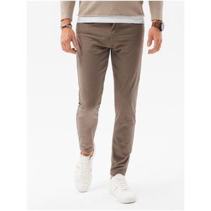 Béžové pánské chino kalhoty Ombre Clothing P1059 obraz