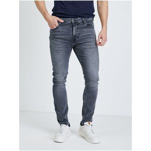 Šedé pánské skinny fit džíny Guess Chris obraz