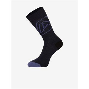 Modro-černé unisex ponožky z Merino vlny ALPINE PRO PHALTE obraz