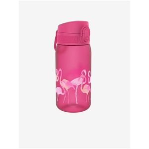 Tmavě růžová lahev pro děti Ion8 One Touch Kids Flamingos (400 ml) obraz