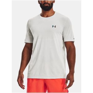 Bílé sportovní tričko Under Armour UA Rush Seamless Legacy SS obraz