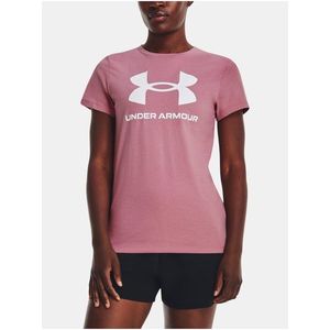 Starorůžové sportovní tričko Under Armour UA W SPORTSTYLE LOGO SS obraz