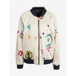 Krémový dámský oboustranný bomber Scotch & Soda obraz