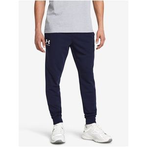 Tmavě modré pánské tepláky Under Armour UA Rival Terry Jogger obraz