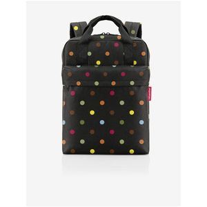 Černý dámský puntíkovaný batoh Reisenthel Allday Backpack M Dots obraz