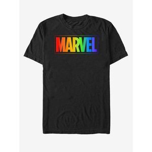 Černé pánské tričko Marvel Rainbow Marvel obraz