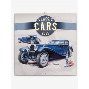 NOTIQUE Poznámkový kalendář Classic Cars – Václav Zapadlík, 2025, 30 x 30 cm obraz