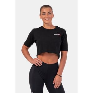 Minimalist Logo NEBBIA crop top 600 Black Nebbia obraz