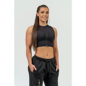 NEBBIA Dámský crop top s vysokou podporou INTENSE Mesh 842 Nebbia obraz