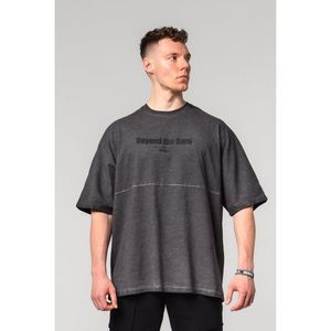 Washed-off Oversized tričko NO SHORTCUTS 369 obraz