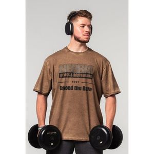 Washed-off oversized tričko HERITAGE 355 Nebbia obraz