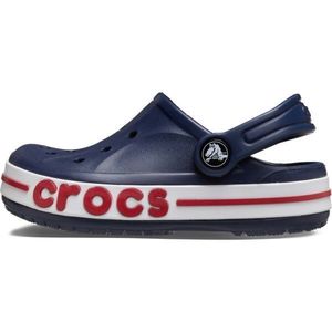 Crocs BAYABAND CLOG K Dětské pantofle, tmavě modrá, velikost 33/34 obraz