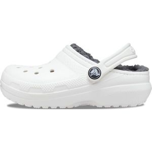 Crocs CLASSIC LINED CLOG K Unisex dětské nazouváky, bílá, velikost 30/31 obraz