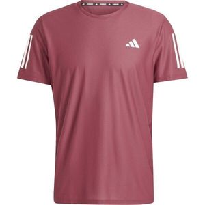 adidas OWN THE RUN TEE Pánské běžecké tričko, vínová, velikost obraz