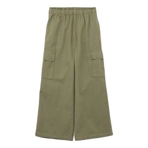 GAP WOV WIDE LEG Dívčí kalhoty, khaki, velikost obraz