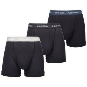 Calvin Klein 3 PACK TRUNKS - STRETCH Pánské trenýrky, černá, velikost obraz