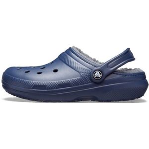 Crocs CLASSIC FUZZ LINED CLOG Dámské nazouváky, tmavě modrá, velikost 38/39 obraz