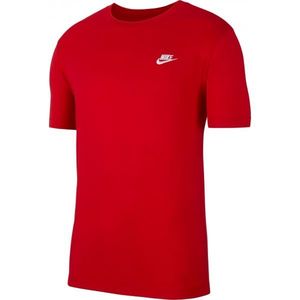 Nike SPORTSWEAR CLUB Pánské tričko, červená, velikost obraz