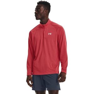 Under Armour STREAKER HALF ZIP Pánské triko s dlouhým rukávem, červená, velikost obraz