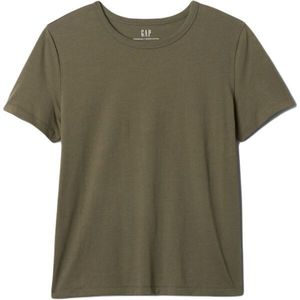 GAP ORGANIC VINT CRW Dámské tričko, khaki, velikost obraz