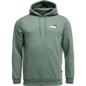 Puma ESSENTIALS + BIG LOGO HOODIE Pánská mikina, zelená, velikost obraz