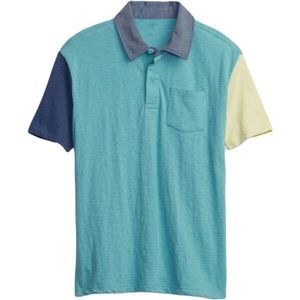 GAP CHAMBRAY POLO Chlapecké tričko, tyrkysová, velikost obraz