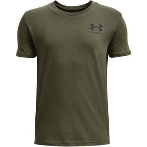 Under Armour SPORTSTYLE LEFT CHEST Chlapecké tričko s krátkým rukávem, khaki, velikost obraz