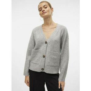 Vero Moda Boom Cardigan Šedá obraz