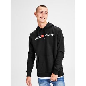 Jack & Jones Corp Mikina Černá obraz