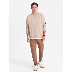 Ombre Clothing Kalhoty Hnědá obraz