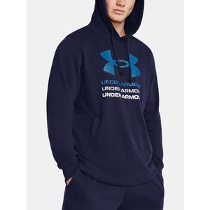 Under Armour UA Rival Terry Graphic Hood Mikina Modrá obraz