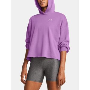 Under Armour UA Rival Terry OS Hoodie Mikina Fialová obraz