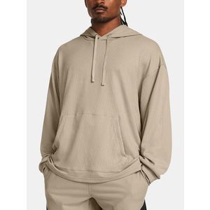 Under Armour UA Rival Waffle Hoodie Mikina Hnědá obraz