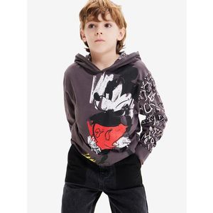 Desigual Austin Mickey Mikina dětská Šedá obraz