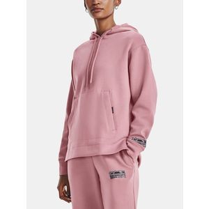 Under Armour UA Summit Knit Hoodie Mikina Růžová obraz