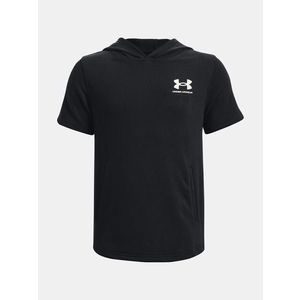 Under Armour UA Rival Terry SS Hoodie Mikina dětská Černá obraz