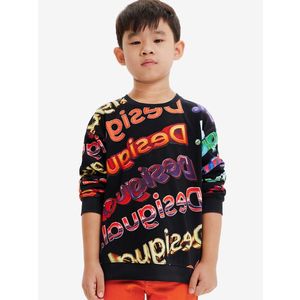 Desigual Sweat Xocolat Mikina dětská Černá obraz